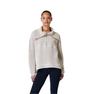 NWOT Sweaty Betty Restful Boucle 1/2 Zip- size 4-6